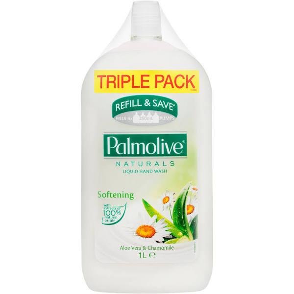 Palmolive Naturals Liquid Hand Wash Refill 1L Triple Pack - Aloe Vera & Chamomile