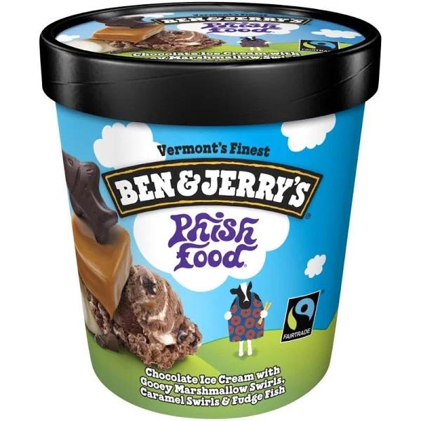 Ben & Jerry's Phish Food Chocolate Ice Cream 458ml