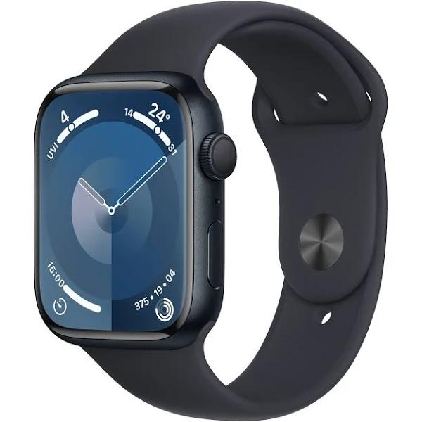 Apple Watch Series 9 (GPS) 45mm - Midnight Aluminium Case With Midnight Sport Band - S/M