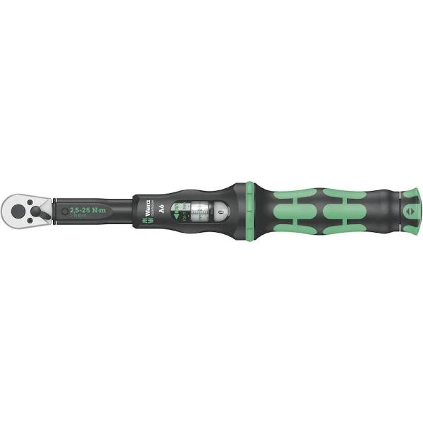 Wera A6 Click-Torque Wrench Hex Drive 2.5 - 25Nm