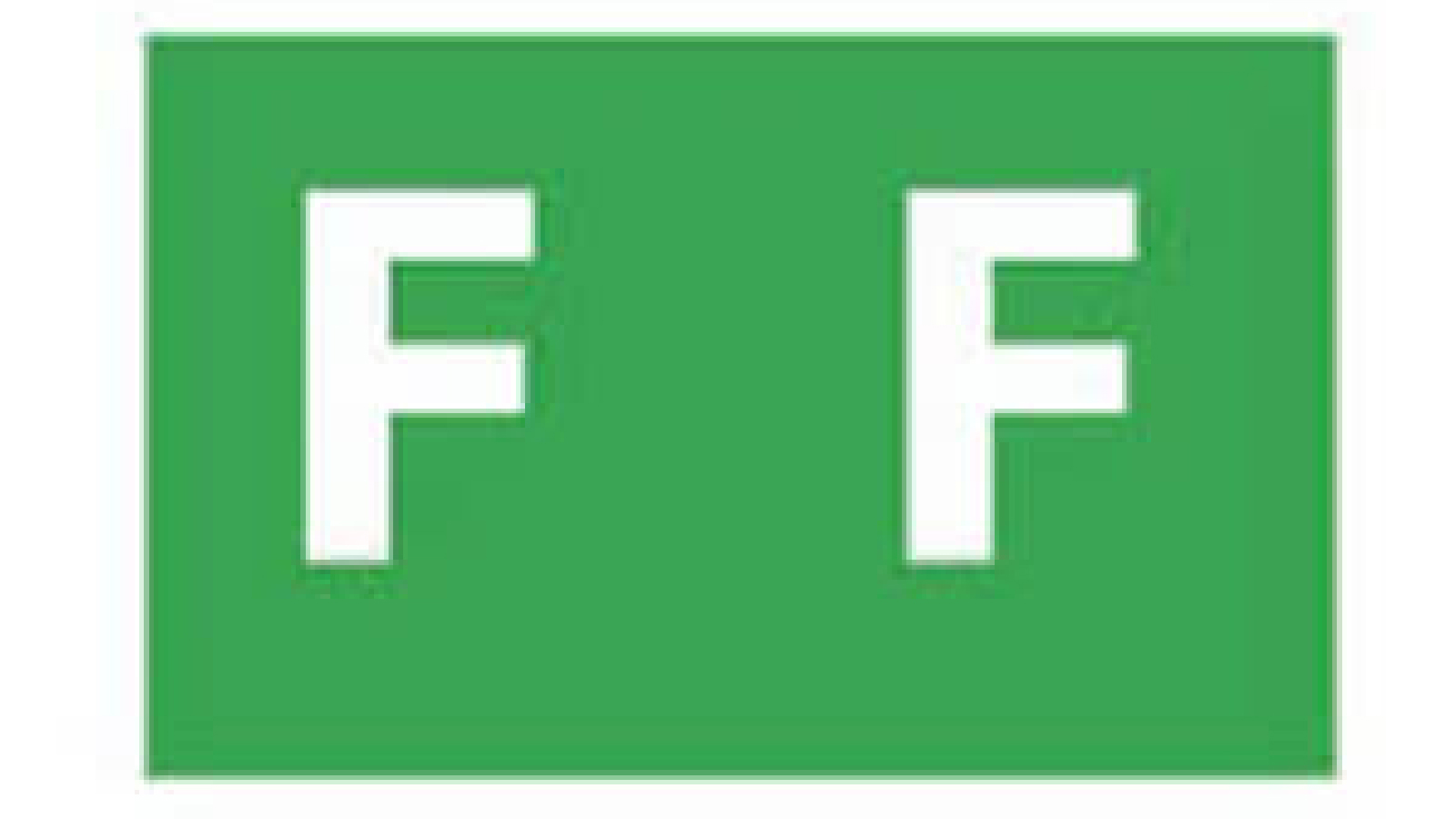 Avery Alphabetical 'F' Side Tab Colour Coding Labels 25 x 38 mm, 180/Pack