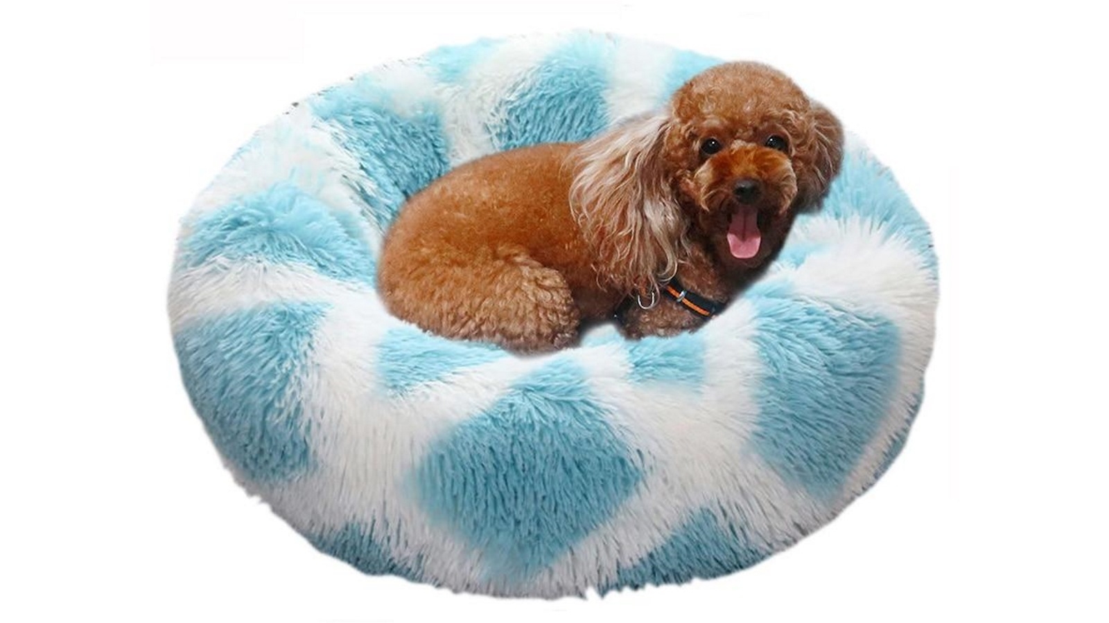 HOD 50cm The Cloud Dog Comfy Pet Nest Bed - Blue/White