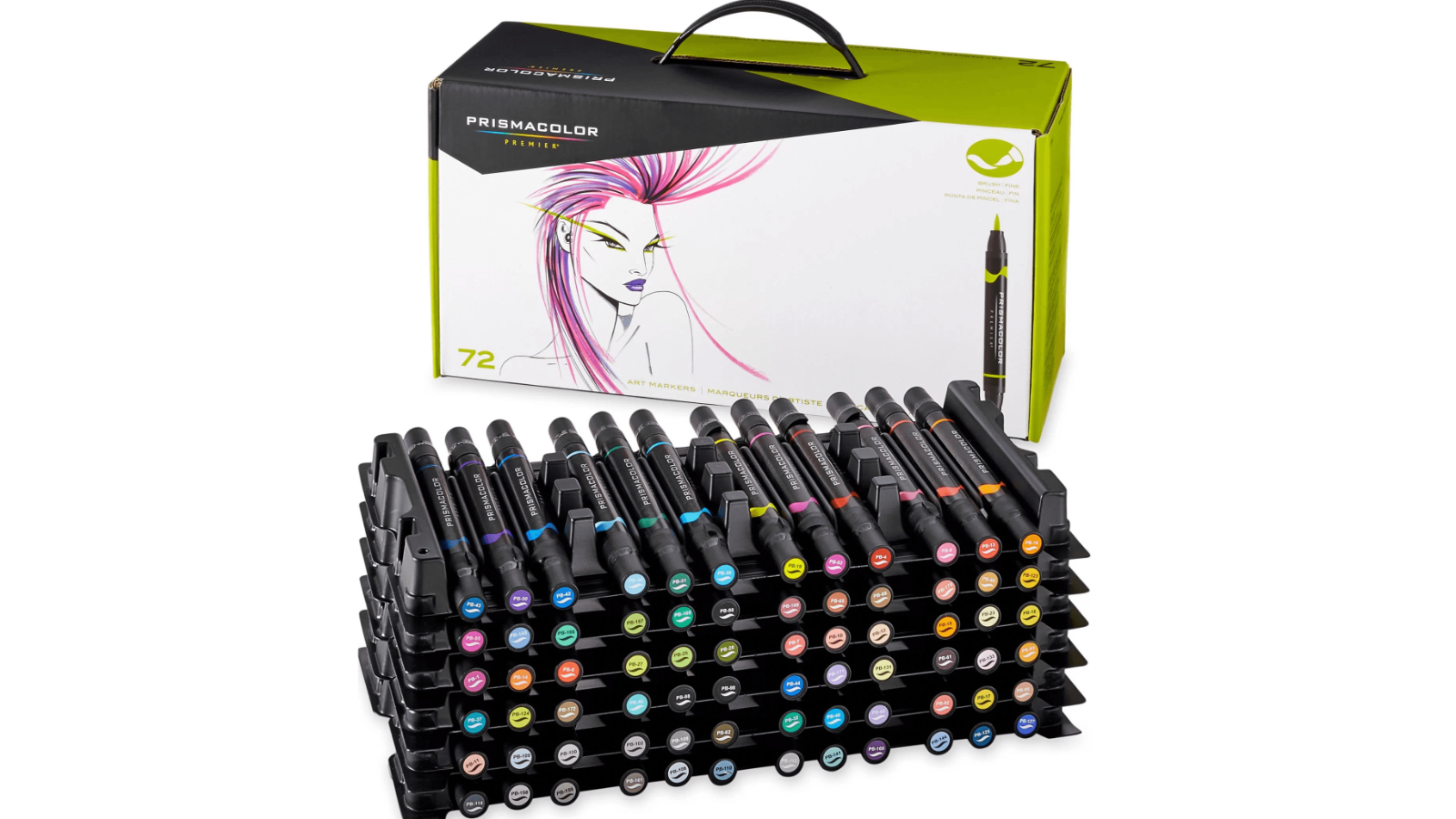 Prismacolor Art Markers Brush/Fine 72 Pack