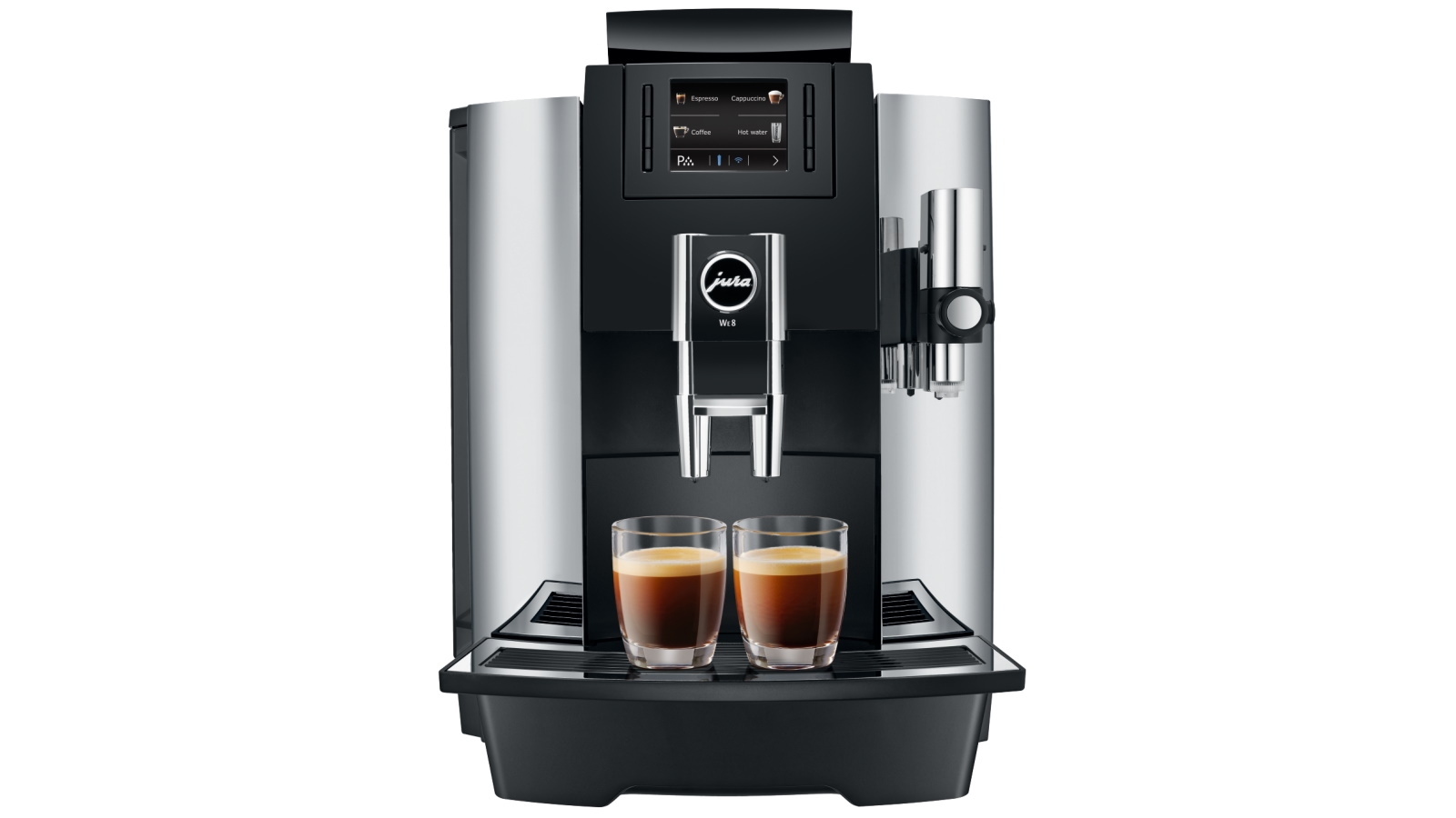 Jura 15145 Automatic Coffee Machine WE8, Chrome, 101 oz