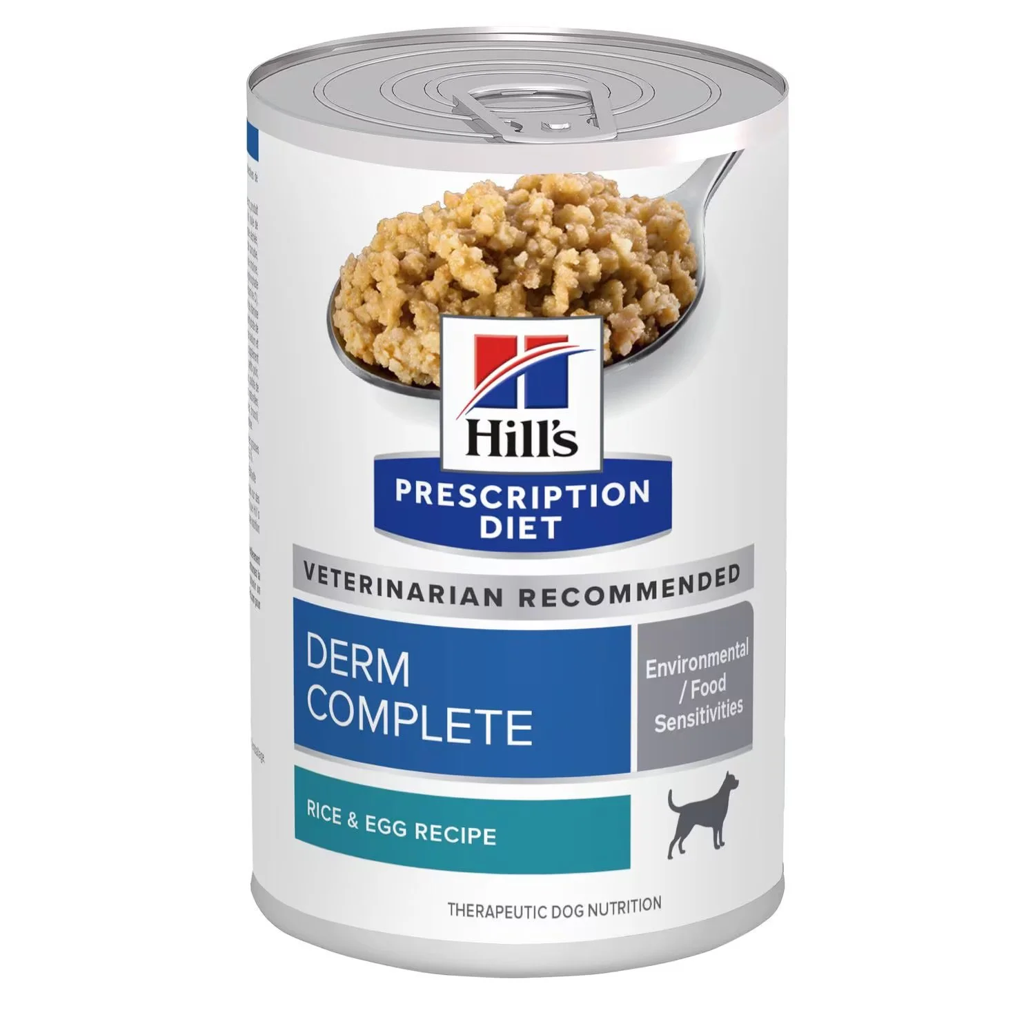 Hill's Prescription Diet Derm Complete Wet Dog Food - 12 x 370g Cans (605725)