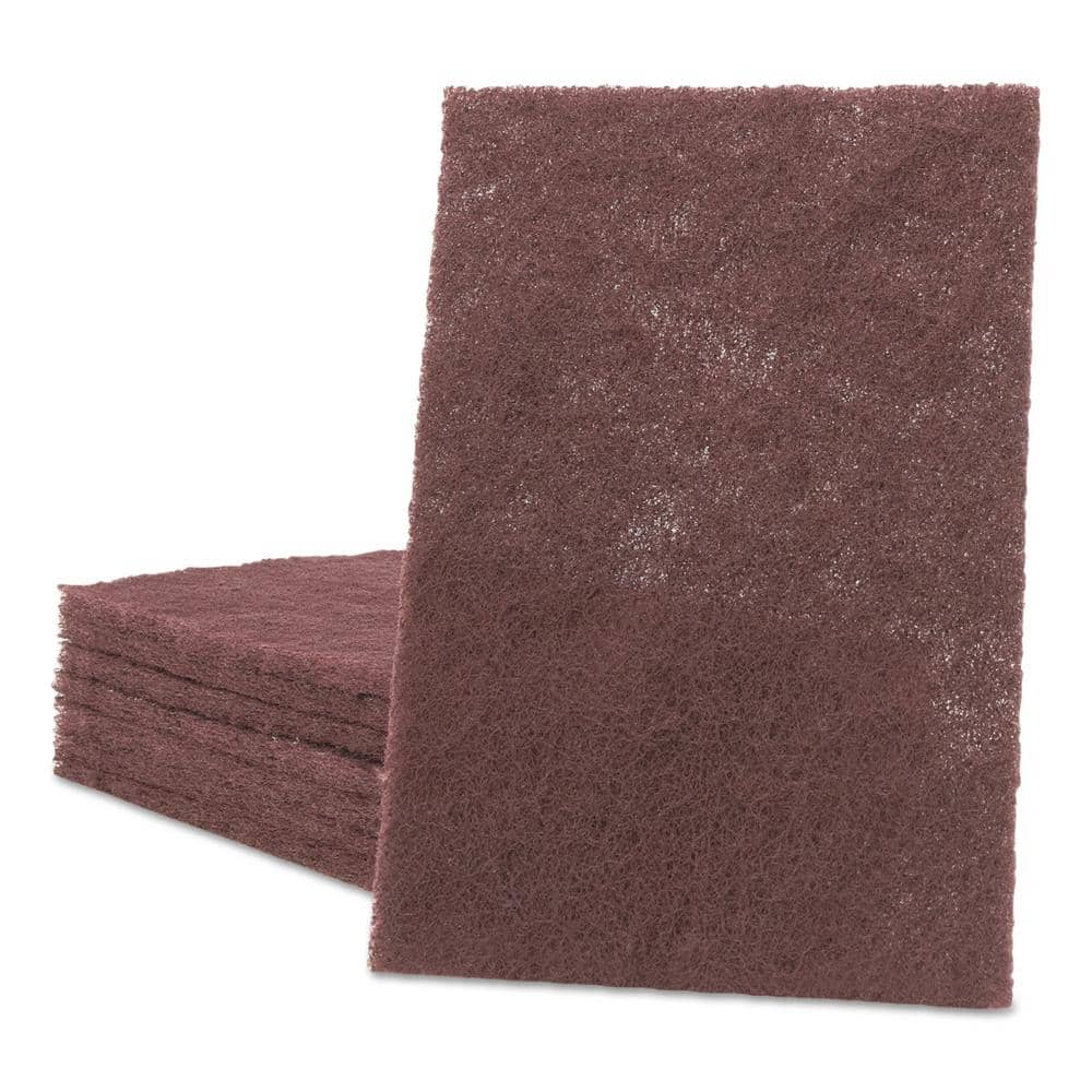 6 in. x 9 in. Maroon General Purpose Hand Pad Sponge (20-Box, 3-Box/Carton)