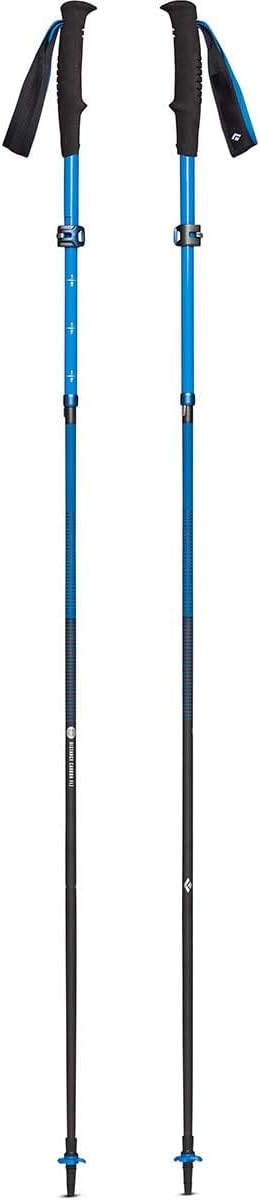Black Diamond Distant Carbon FlickLock Z Foldable Poles, Ultra Blue, 125 cm