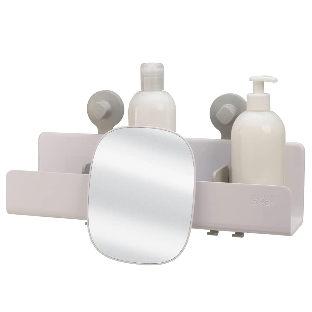 Joseph Joseph EasyStore Large Shower Caddy With Mirror - White