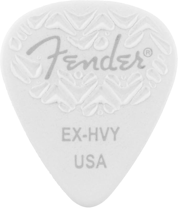 Fender Picks - White 351 Shape Extra Heavy (6 Pack)