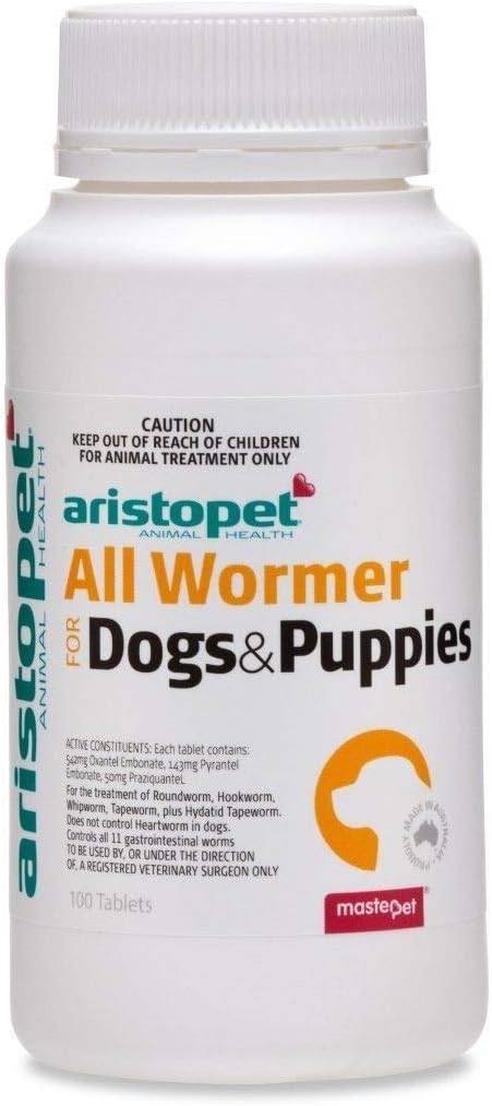 Aristopet All Wormer Tablets for Dogs & Puppies 100