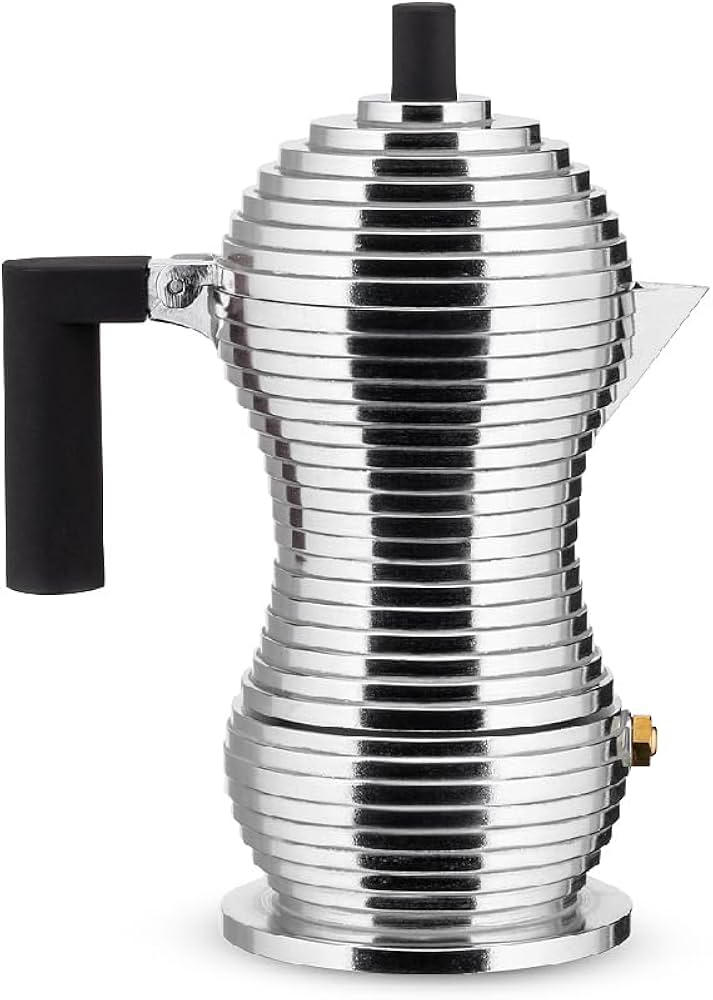 Alessi Pulcina Espresso Coffee Maker Black 1 Cups