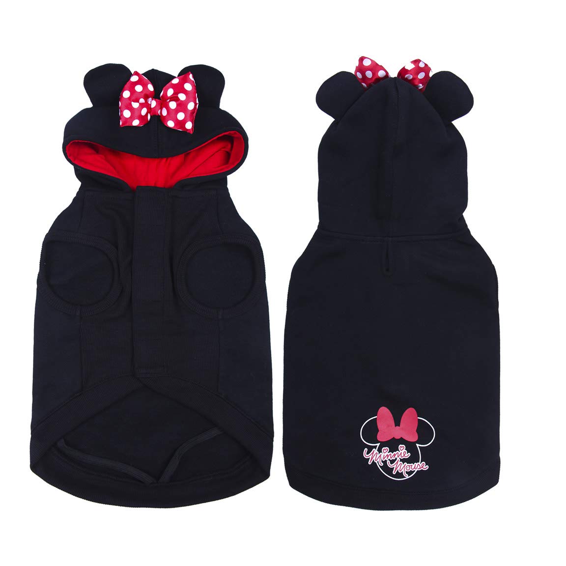 Dog Sweatshirt Minnie Mouse Black XXS