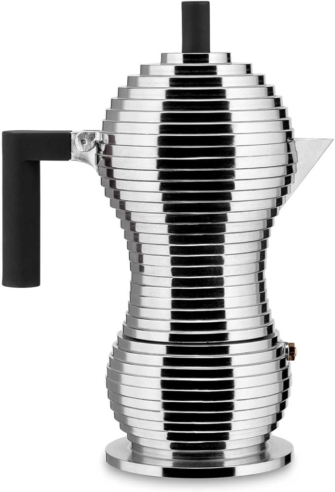 Alessi Pulcina Espresso 6 Cup Coffee Maker - Black