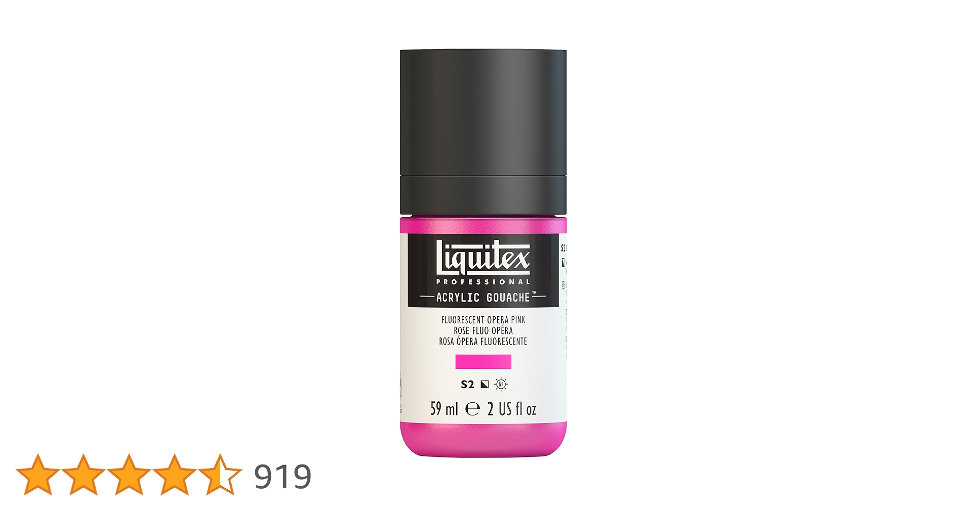Liquitex : Professional : Acrylic Gouache : 59ml : Fluorescent Pink