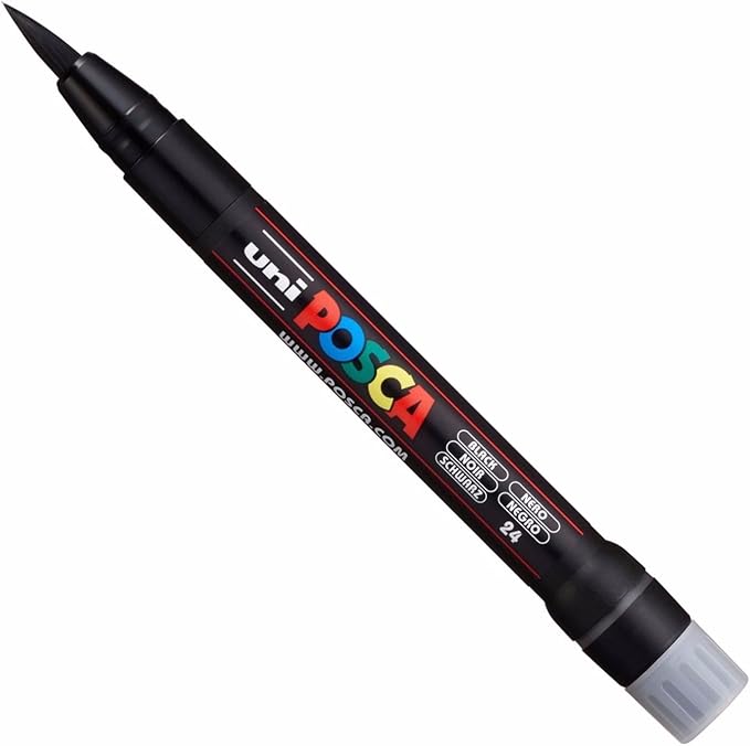 Posca Marker Brush Tip Pink