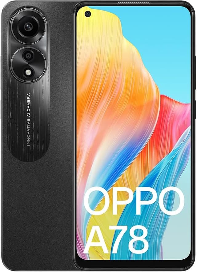 Oppo A78 4G (8GB, 128GB, Mist Black)