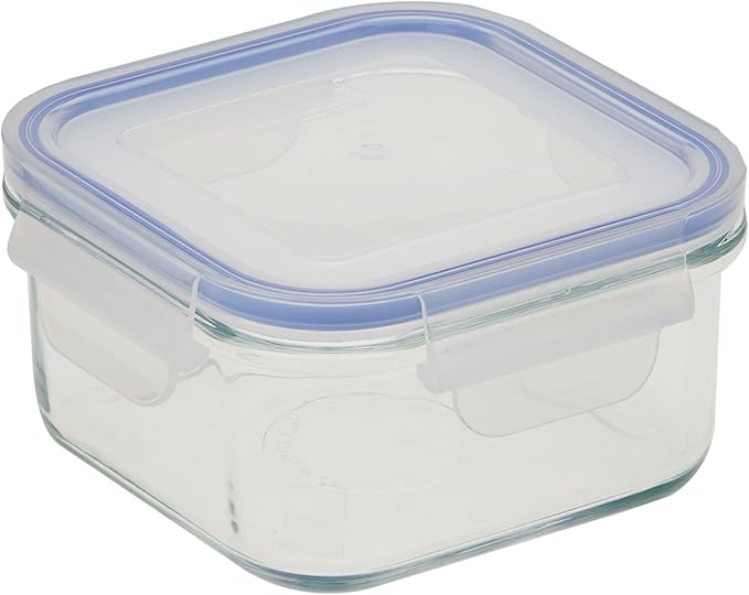 Glasslock - Square Tempered Glass Food Container 480ml