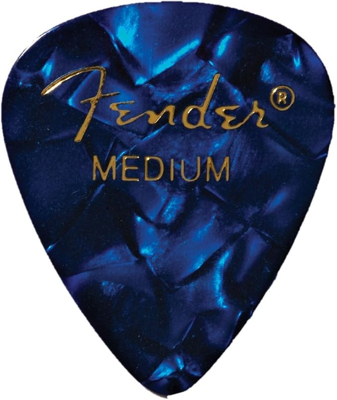 Fender 351 Shape Premium Picks 12-Pack - Extra Heavy (Blue Moto)