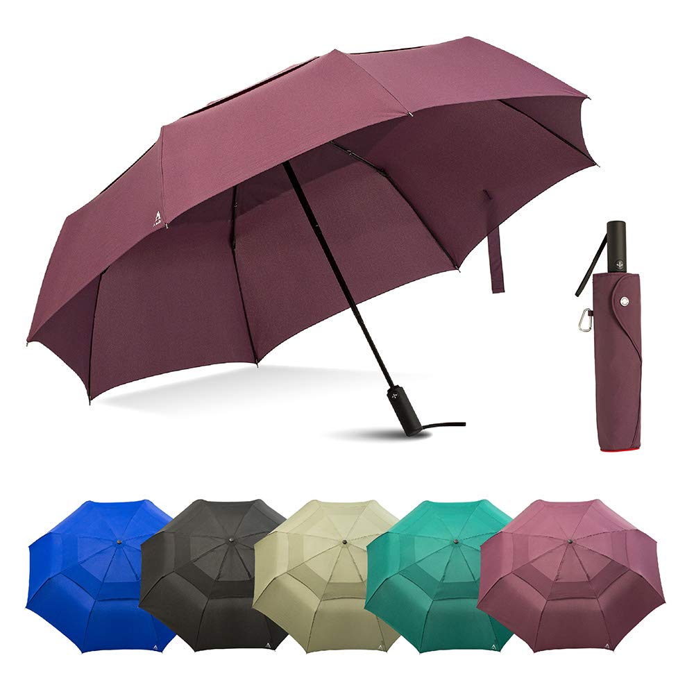 A.BROLLY Portobello Large Travel Folding Umbrella - Original Purple / Large