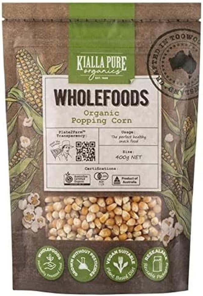 Kialla Pure Foods Organic Popping Corn 400g