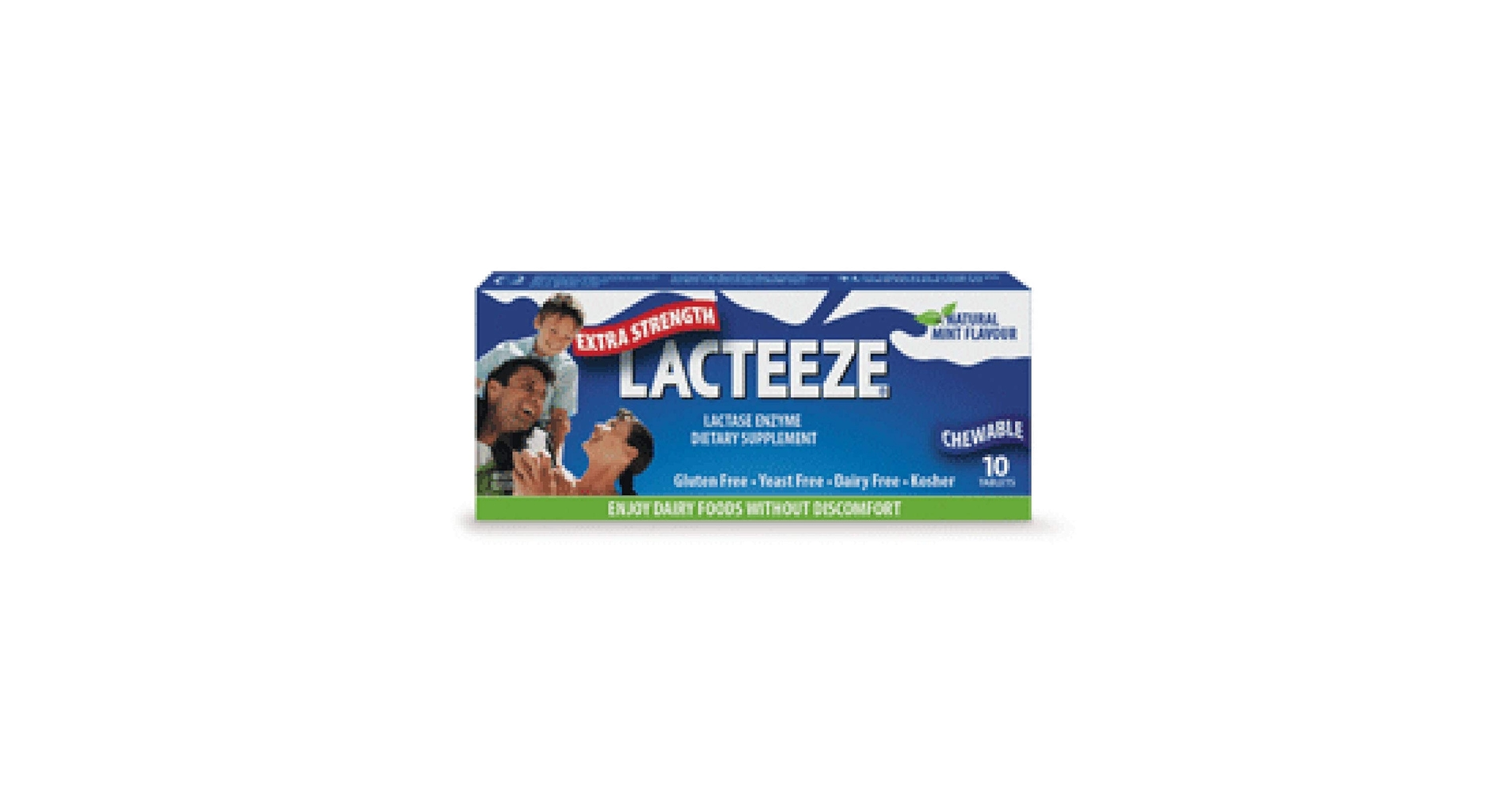 Lacteeze Extra Strength 120 Chewable Tablets Mint