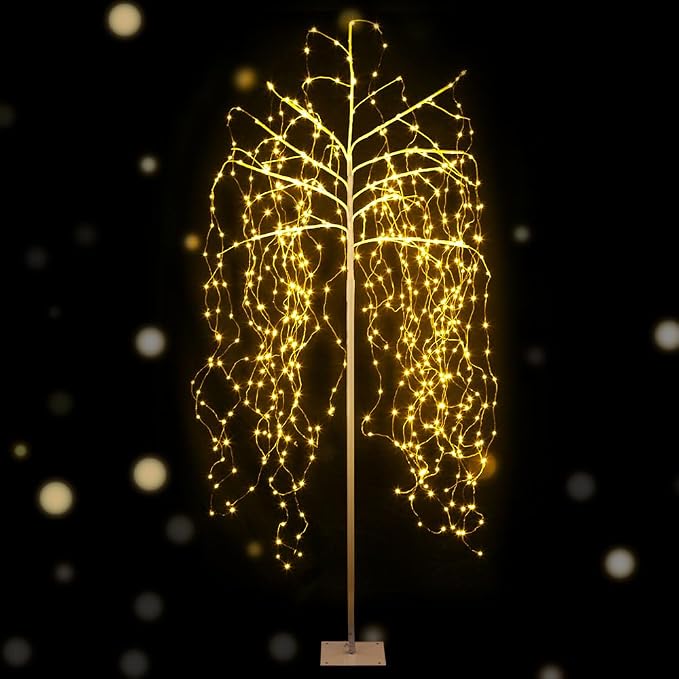 Jingle Jollys 2.1M Led Christmas Branch Tree 480 Led Xmas Warm White Optic