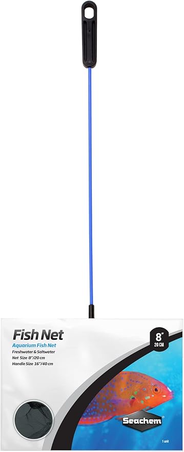 Seachem Fine Mesh Fish Net Long 16" Handle, 20cm