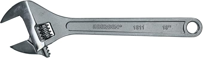 18" / 450mm Standard Adjustable Spanner Monkey Wrench Plumbers 0-53mm