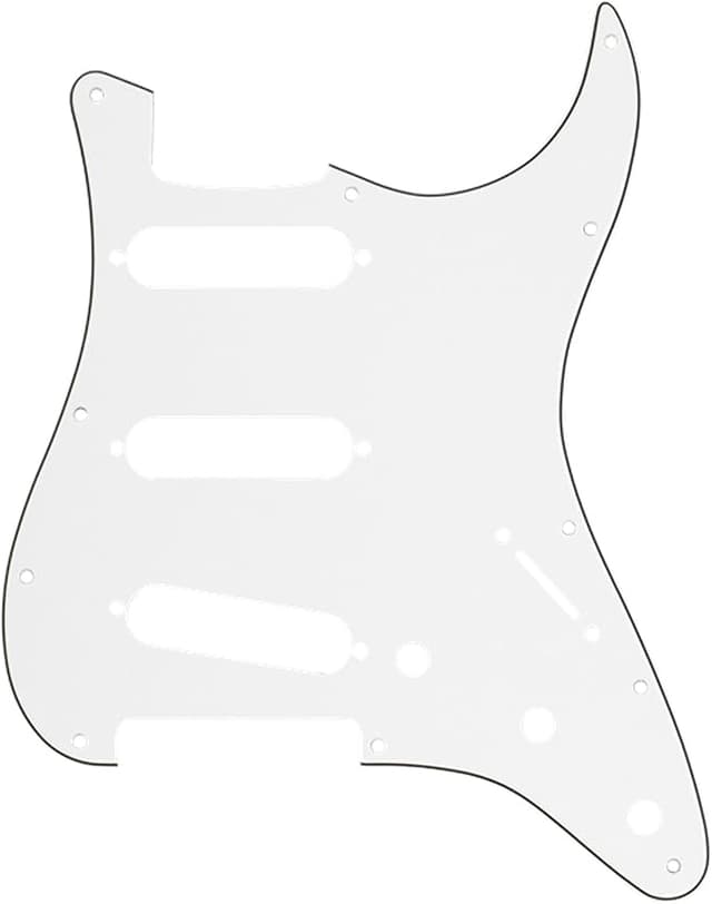 Fender 3 Ply 11 Hole Stratocaster Scratchplate/Pickguard (Black)
