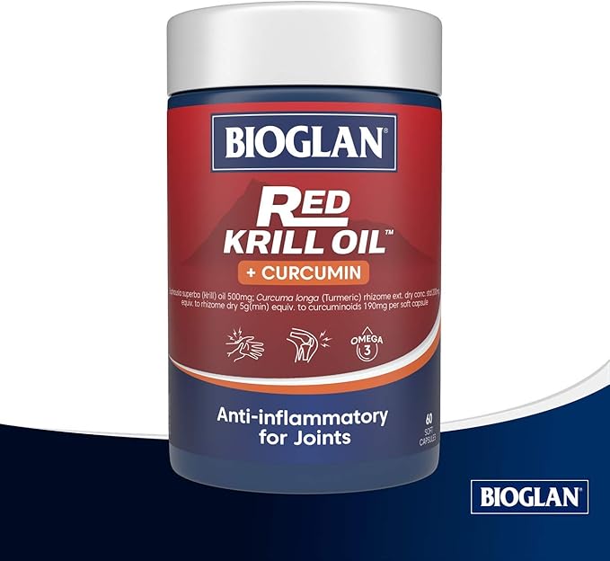 Bioglan Red Krill Oil Plus curcumin 60 Capsules