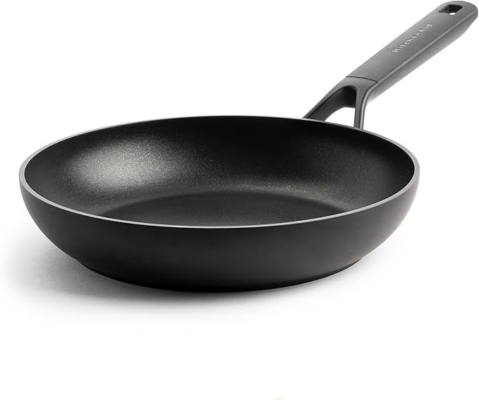 KitchenAid Classic Forged Hard Anodized PFAS-Free Healthy Ceramic Non-stick, 24 cm Frying Pan, Induction, Oven Safe, Black
