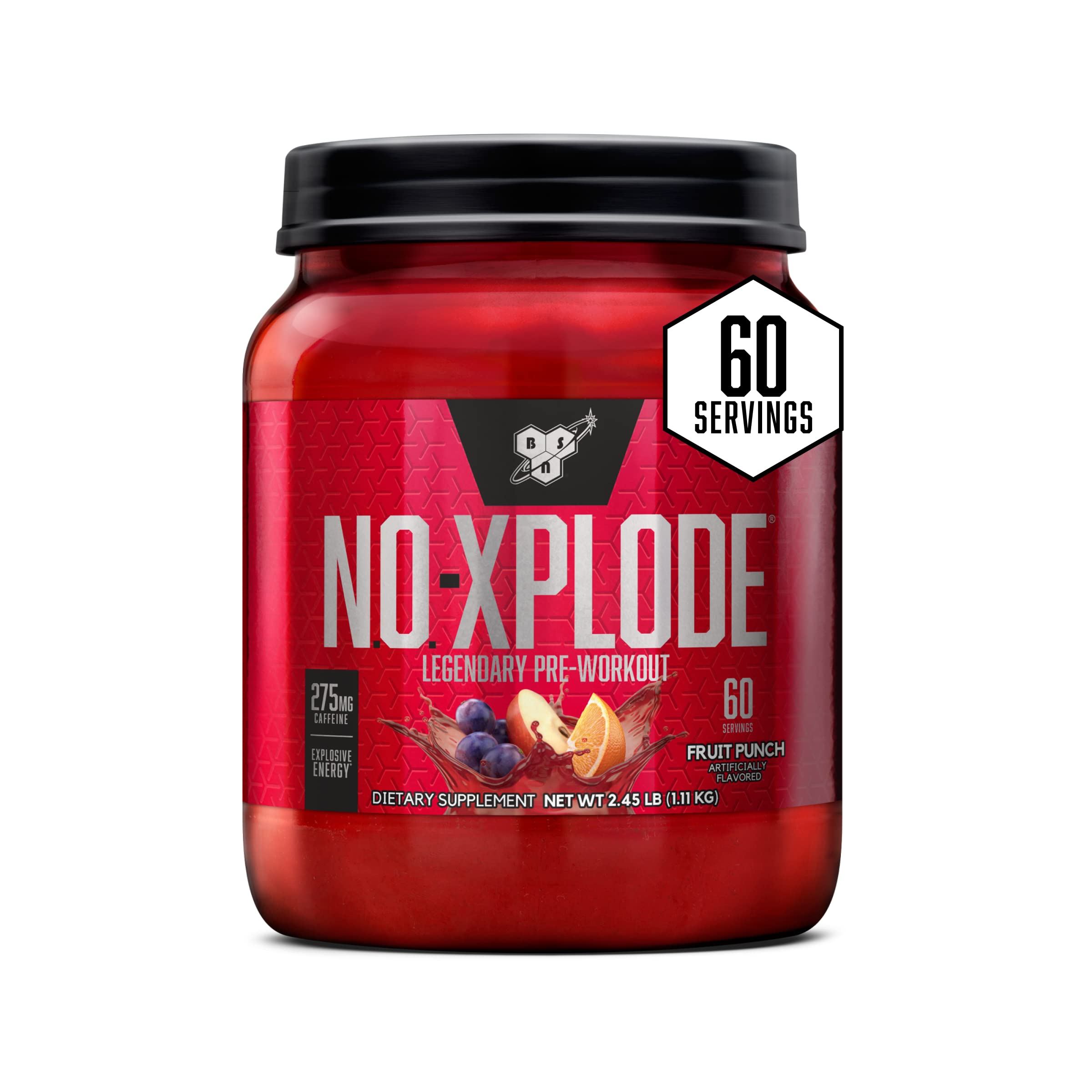 BSN N.O.-Xplode Legendary Pre-Workout Fruit Punch 2.45 lbs (1.11 kg)