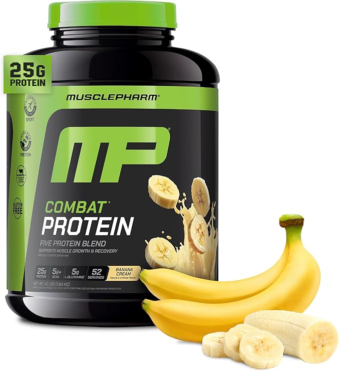 Musclepharm Combat Protein Powder - 4lbs Banana Cream