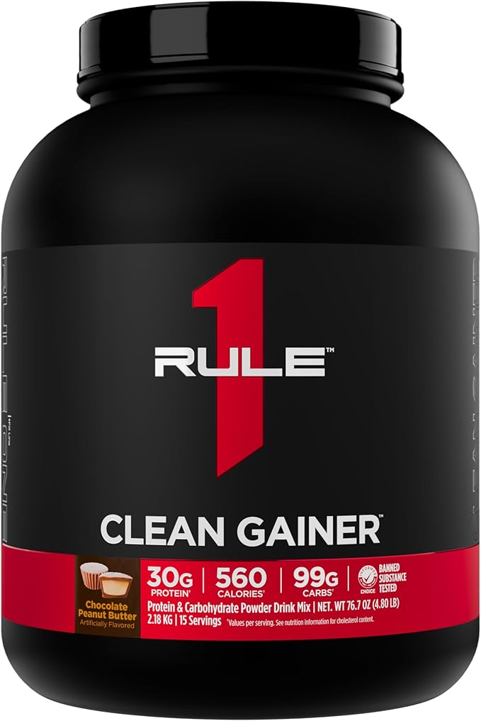 Rule 1 R1 Clean Gainer - 4.3kg / 30 Serves Chocolate Peanut Butter