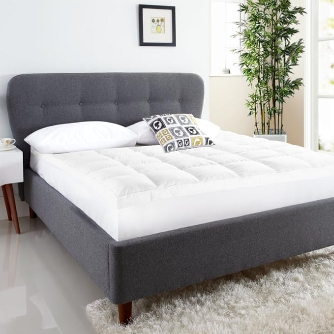 Single Size 1000GSM Bamboo Fibre Pillowtop Mattress Topper