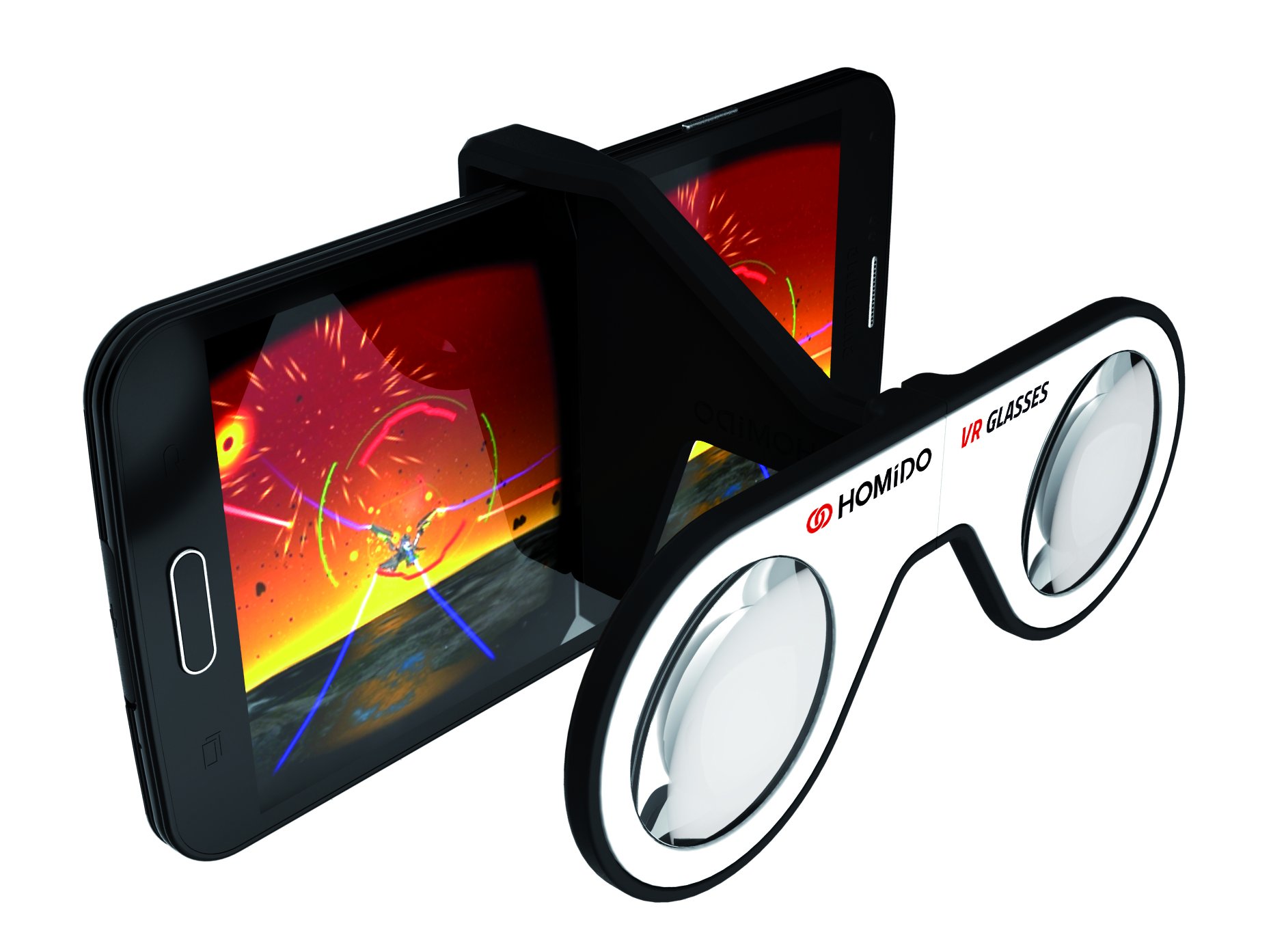 Homido Mini Virtual Reality Glasses for Smartphone Foldable VR Headset