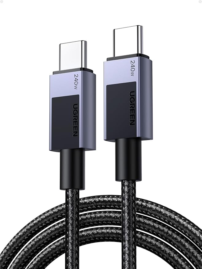 UGREEN 240W USB C Charger Cable, USB C to USB C Cable PD 3.1 Fast Charging Type C Cord for iPhone 16 Pro Max/15, MacBook Pro, iPad Pro, Dell XPS,