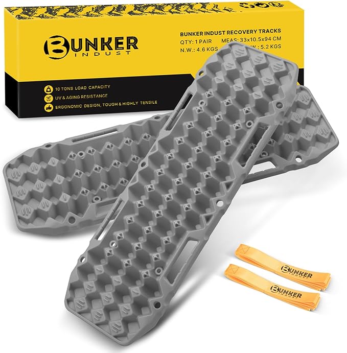 Bunker Indust Recovery Tracks Board 10T Sand Mud Snow - Black