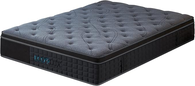Single Eco Luxe Euro Top 7-Zone Pocket Spring Mattress Plush Edge Support Medium Firm