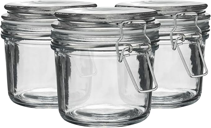 Black Seal 350ml Classic Glass Storage Jar - by Argon Tableware