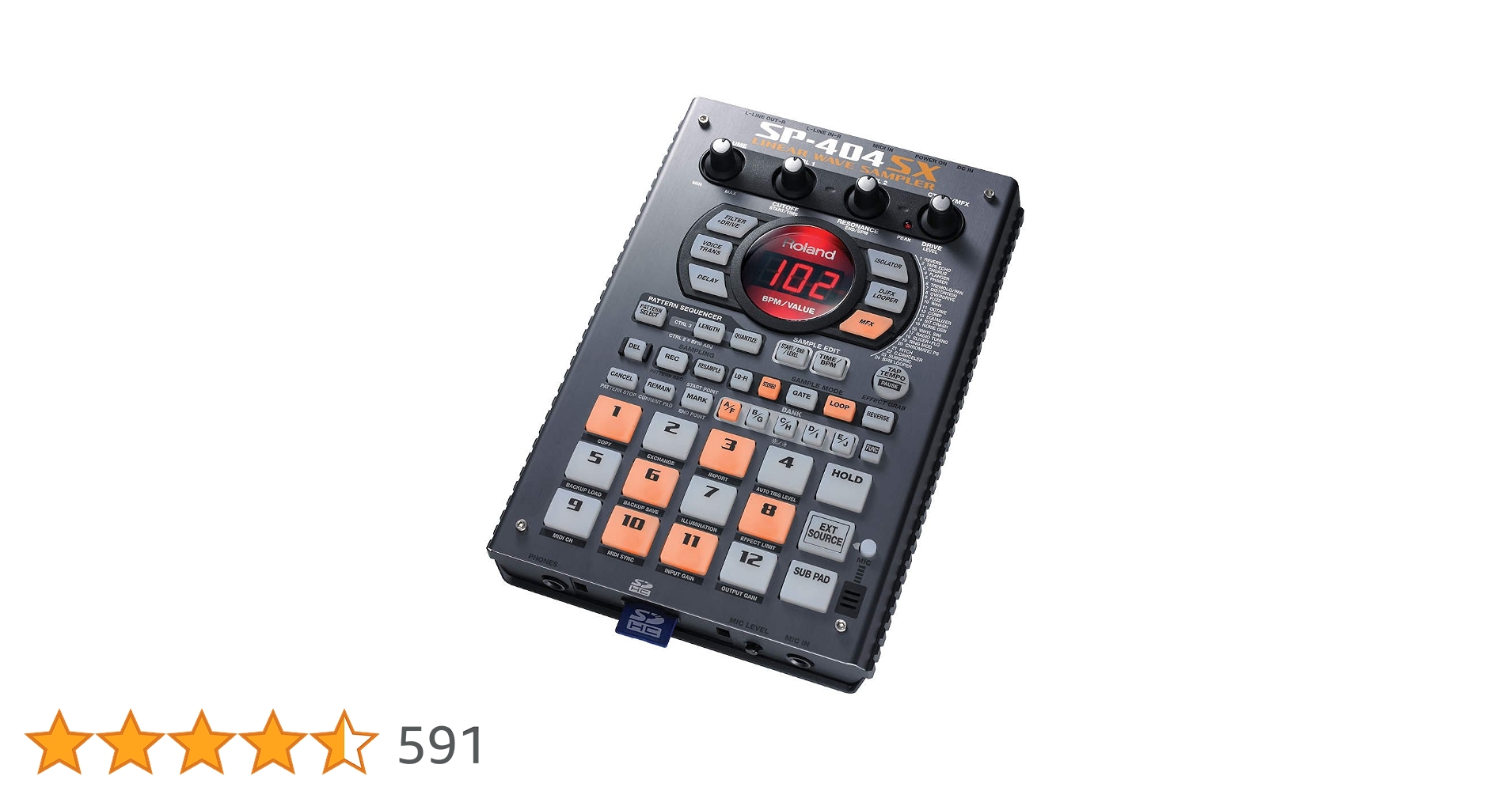 Roland Portable Compact Linear Wave Sampler SP-404SX from Jpan