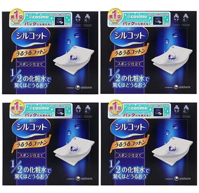 Unicharm - Silcot Sponge Touch Moisturizing Cotton Pads
