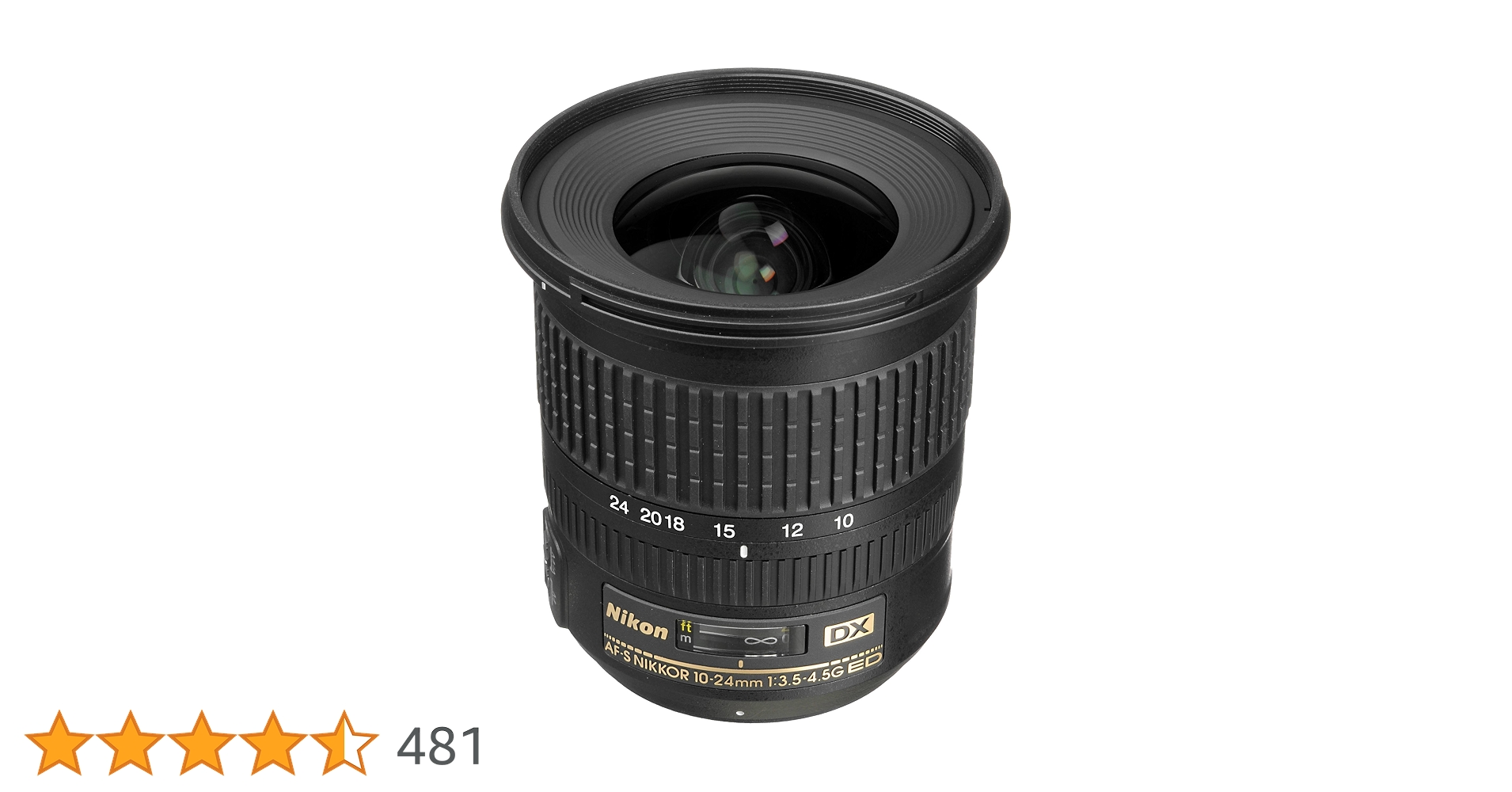 Nikon AF-S DX NIKKOR 10-24mm f/3.5-4.5G Ed Lens