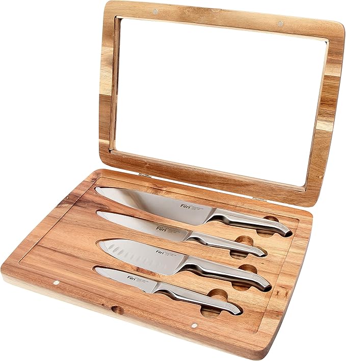 Furi Pro Acacia 4 Piece Knife Set
