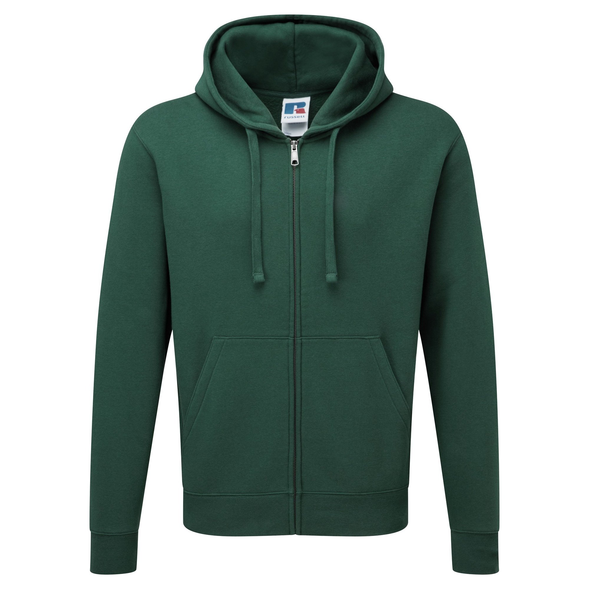 Russell Collection Authentic Zipped Hoodie Black Size: 2XL Colour: Bla