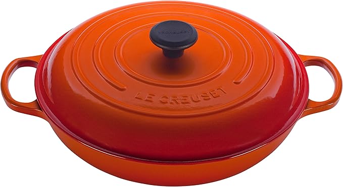 Le Creuset 5-Quart Signature Cast Iron Braiser - Flame