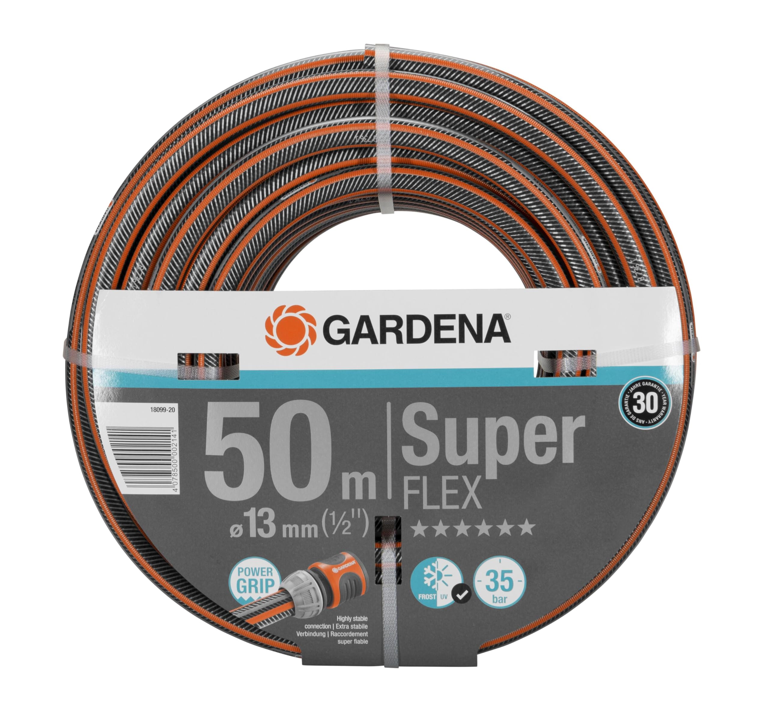 Gardena 13mm Premium Superflex Hose - 50m