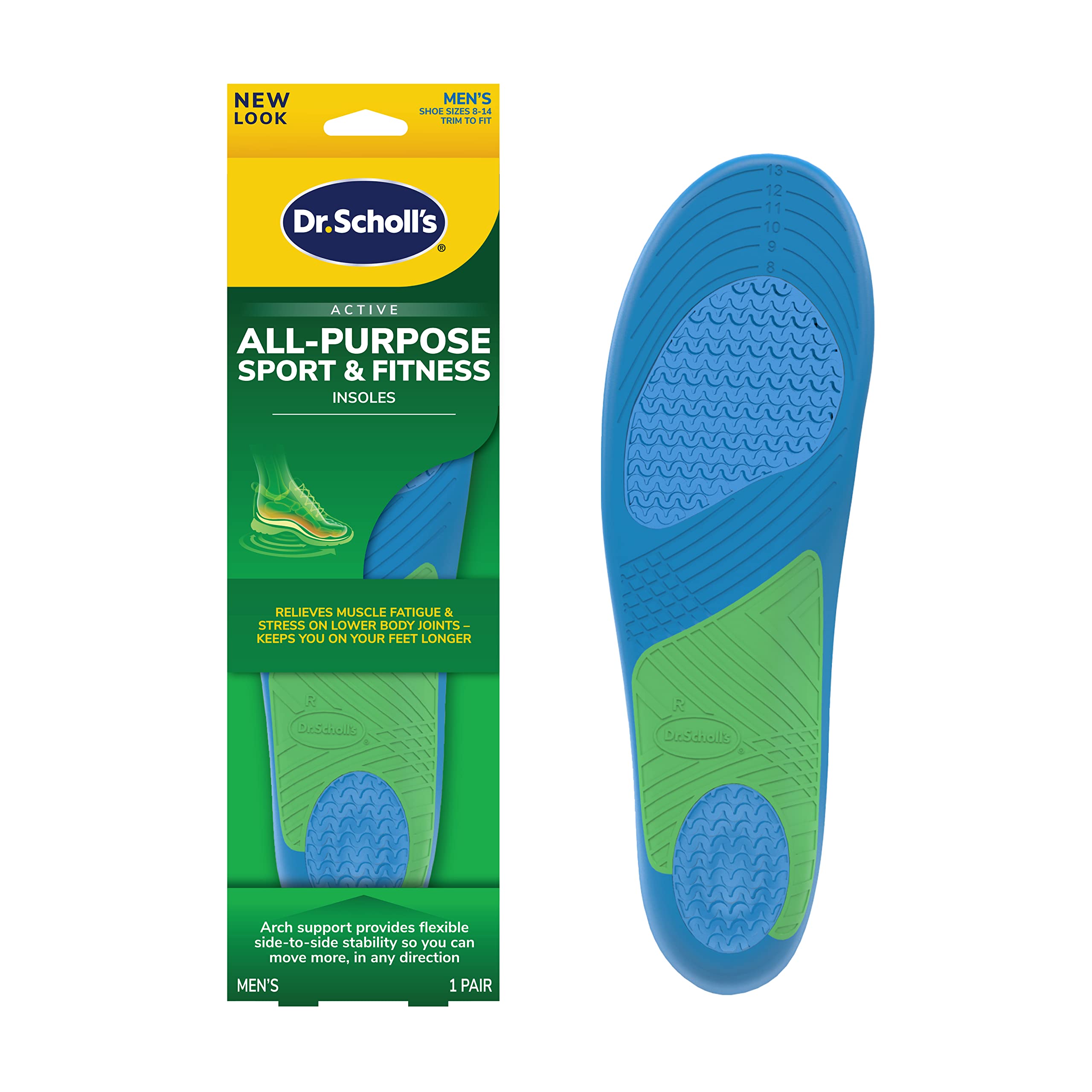 Dr. Scholl’s Athletic Series Sport Insoles for Women 1 Pair Size 6-10