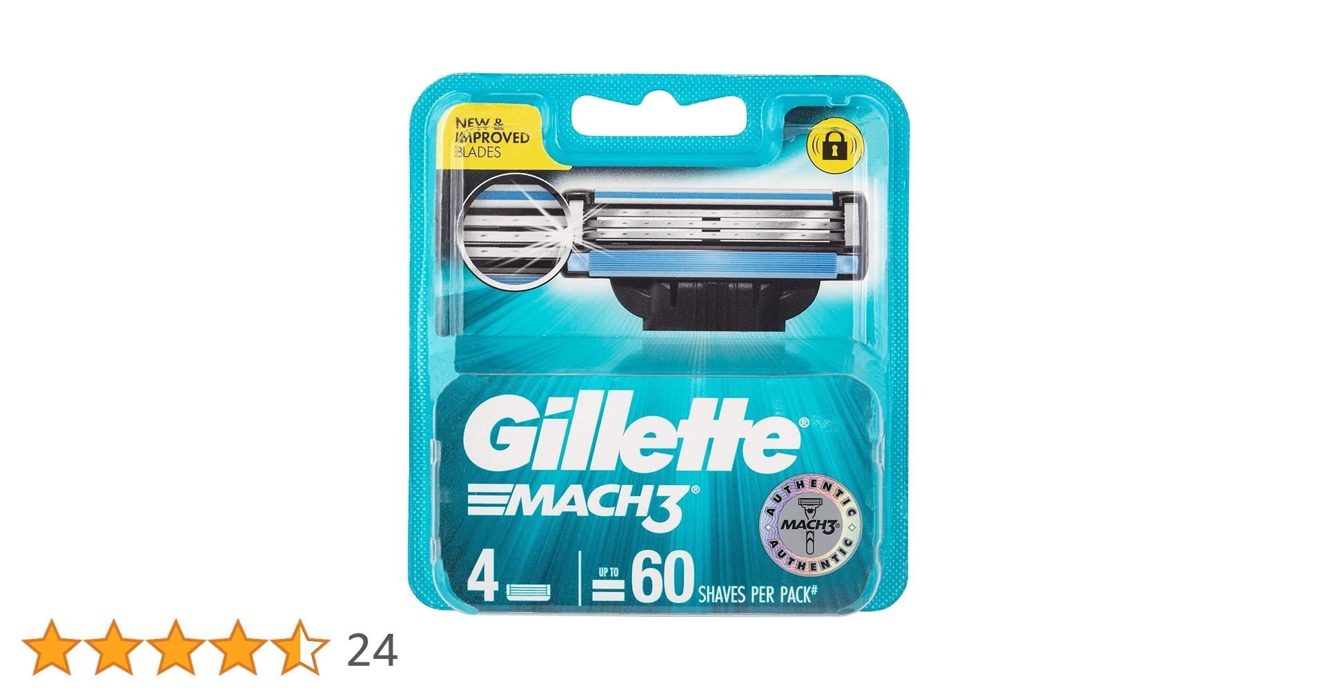 Gillette Mach3 Razor Blade Refills, 12 CT