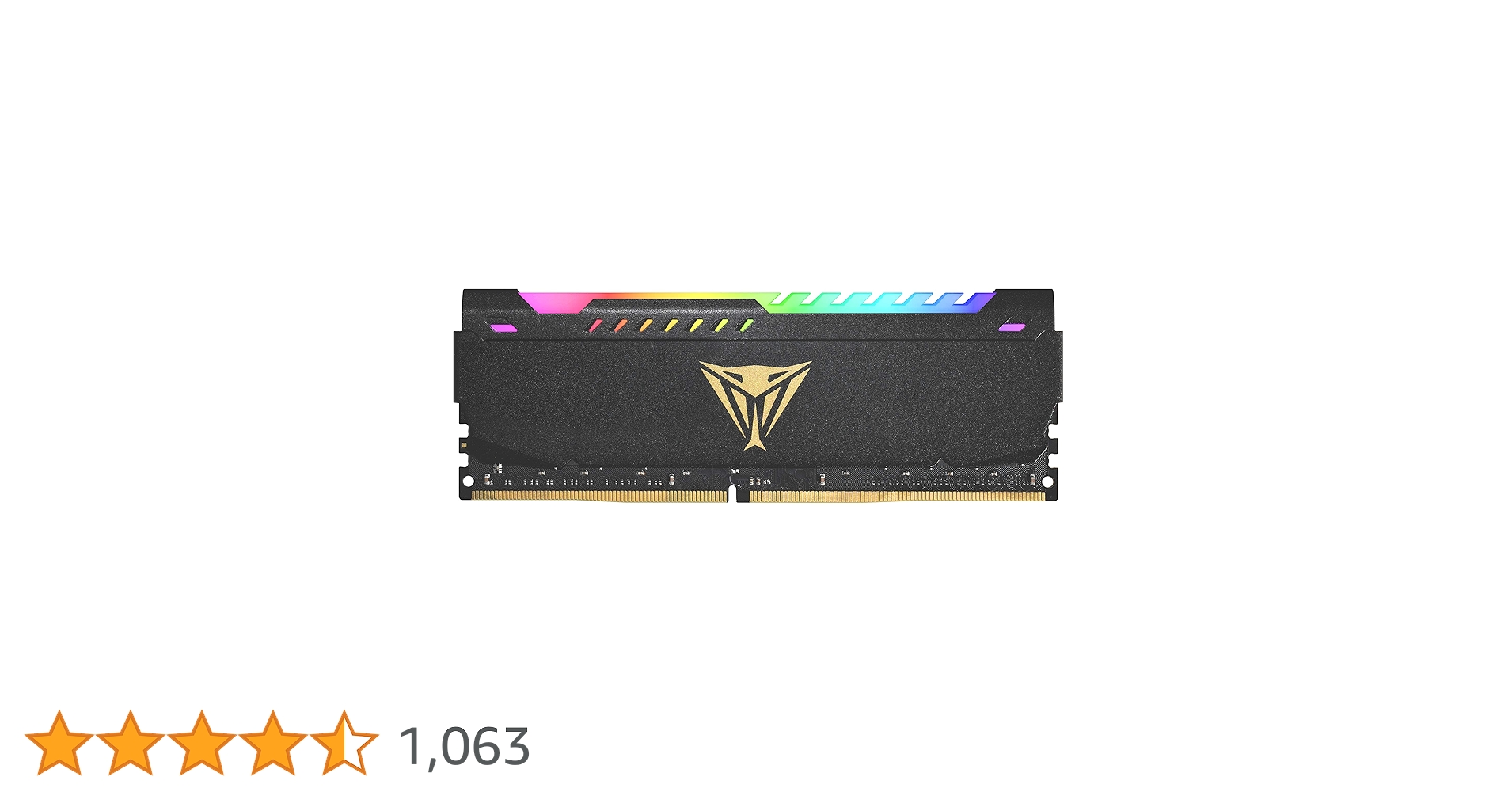 Patriot Viper Steel RGB DDR4 64GB (2 x 32GB) 3200MHz Kit - PVSR464G320C8K